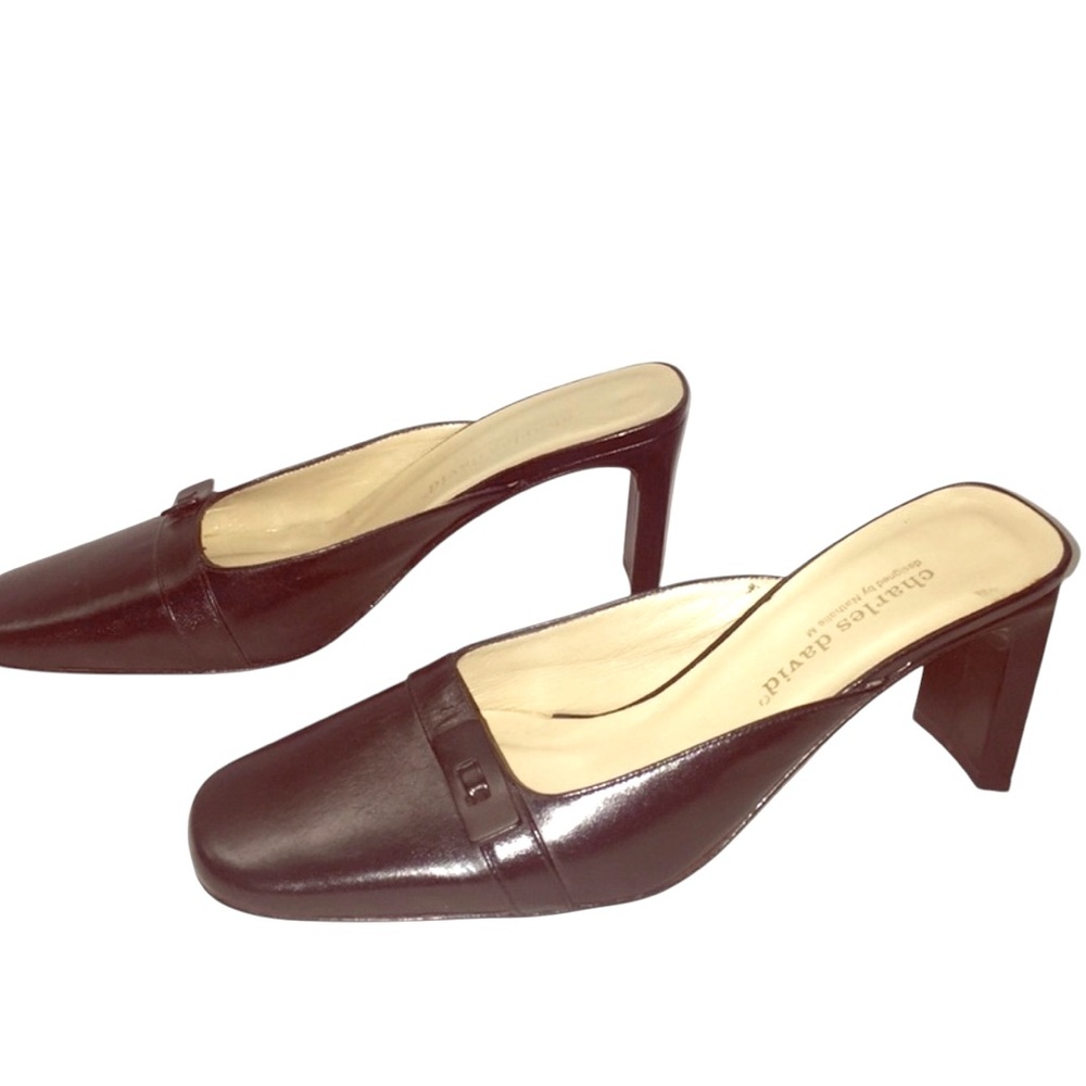Charles David by Nathalie M BlCk Leather Heels